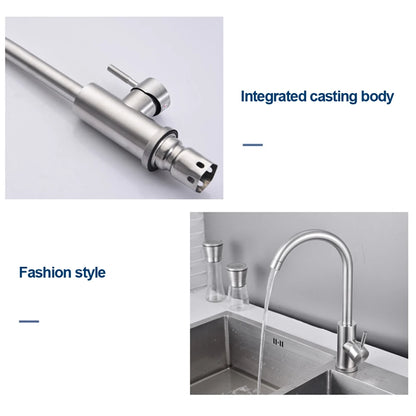 304 Stainless Steel Single Handle Kitchen Faucet