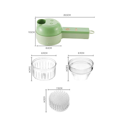 4 In 1 Electric Vegetable Cutter Set