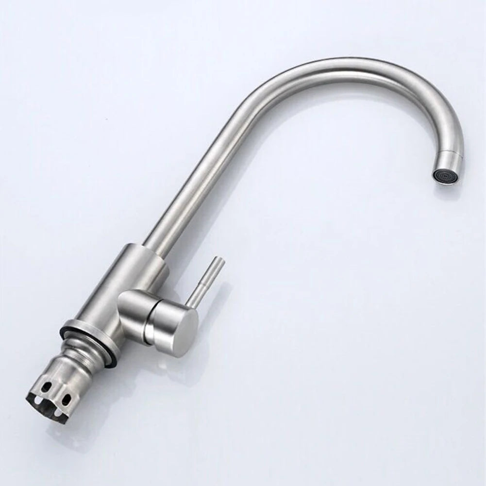 304 Stainless Steel Single Handle Kitchen Faucet