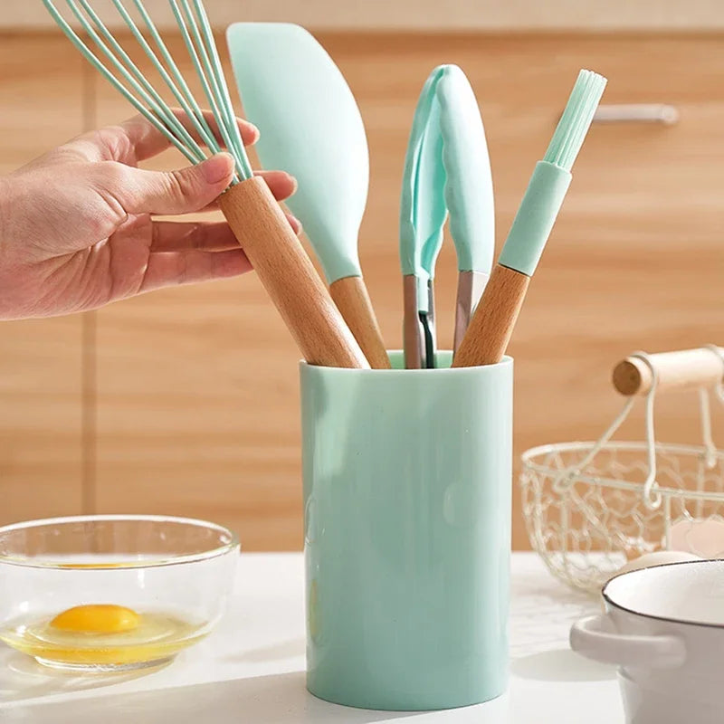 12Pcs Silicone Cooking Utensils Set