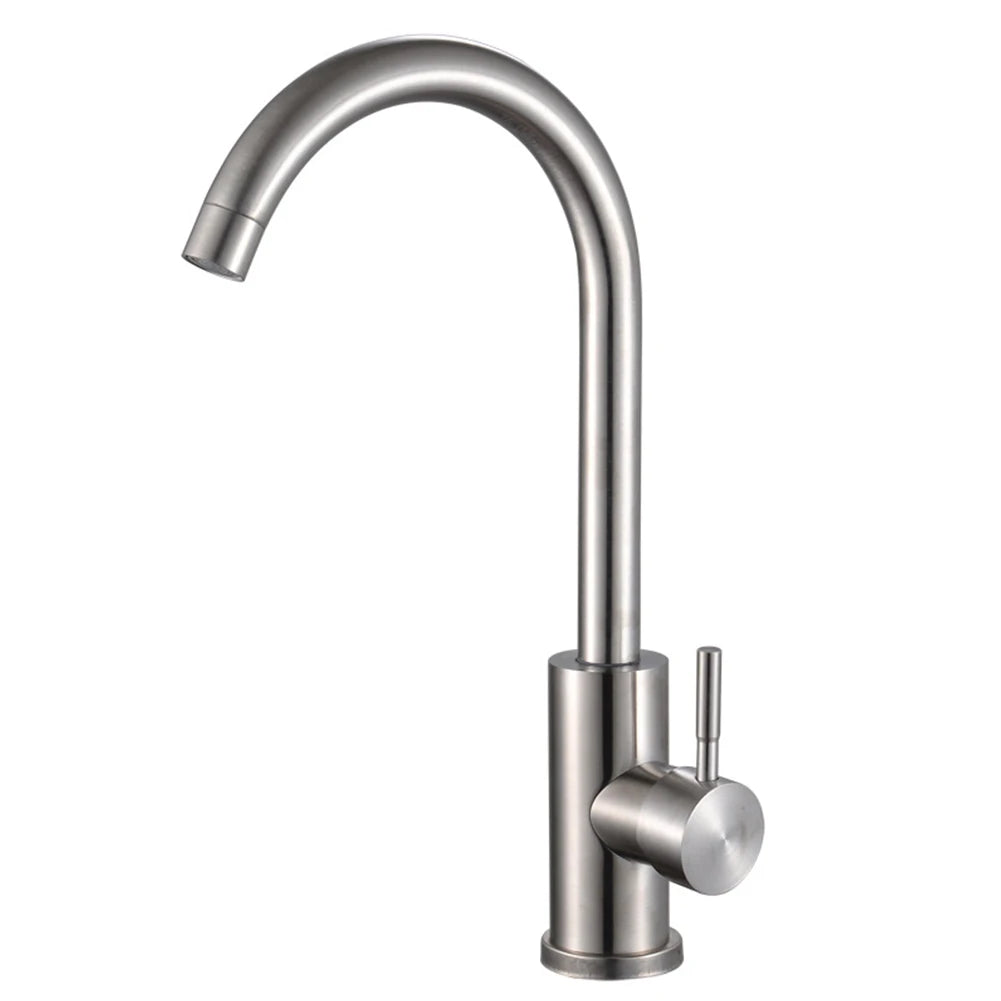 304 Stainless Steel Single Handle Kitchen Faucet